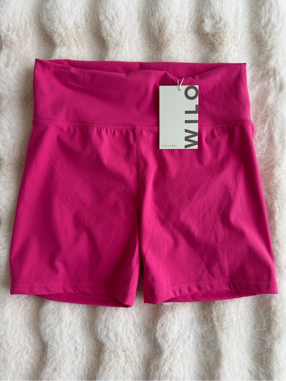 🆕 Wilo The Label | Hot Pink Scrunch Shorts - Size L.